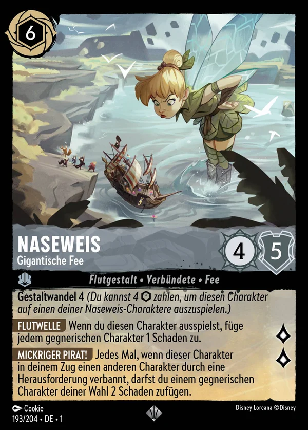 Naseweis - Gigantische Fee — Disney Lorcana Charakter card from The First Chapter