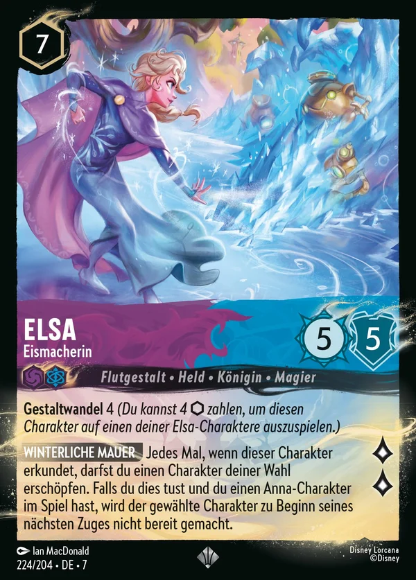 Elsa - Eismacherin — Disney Lorcana Charakter card from Archazia's Island