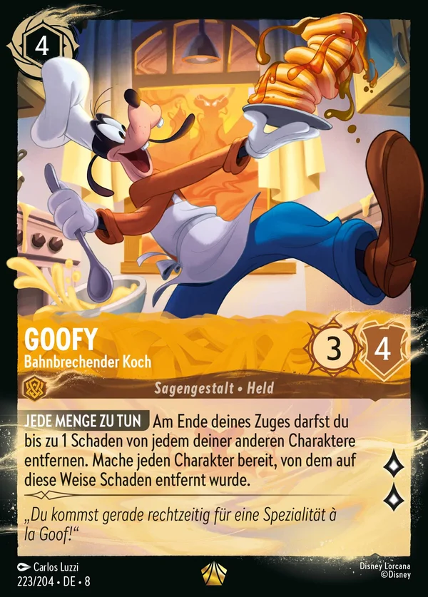 Goofy - Bahnbrechender Koch — Disney Lorcana Charakter card from The Reign of Jafar