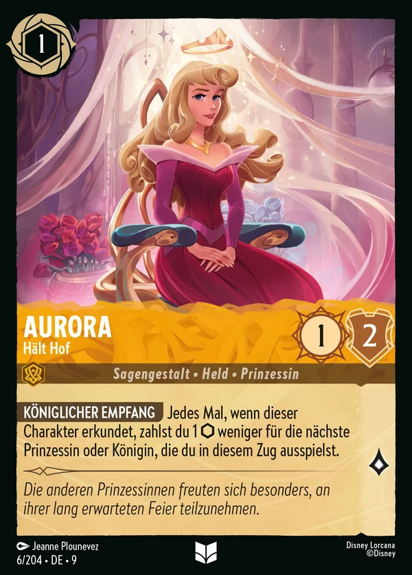 Aurora - Hält Hof — Disney Lorcana Charakter card from Fabled