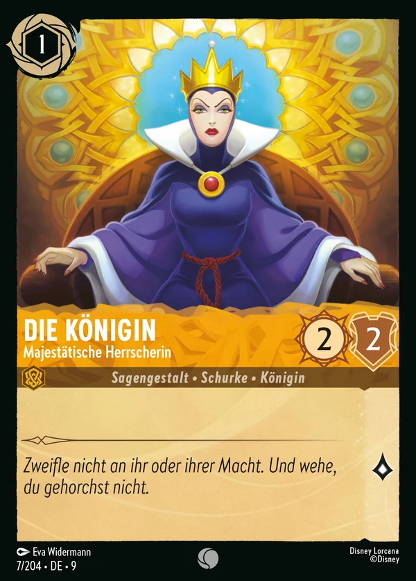 Die Königin - Majestätische Herrscherin — Disney Lorcana Charakter card from Fabled