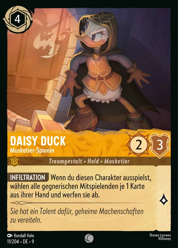 Daisy Duck - Musketier-Spionin — Disney Lorcana Charakter card from Fabled