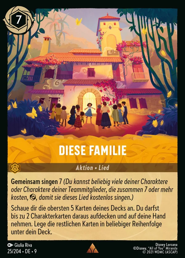 Diese Familie — Disney Lorcana Aktion card from Fabled
