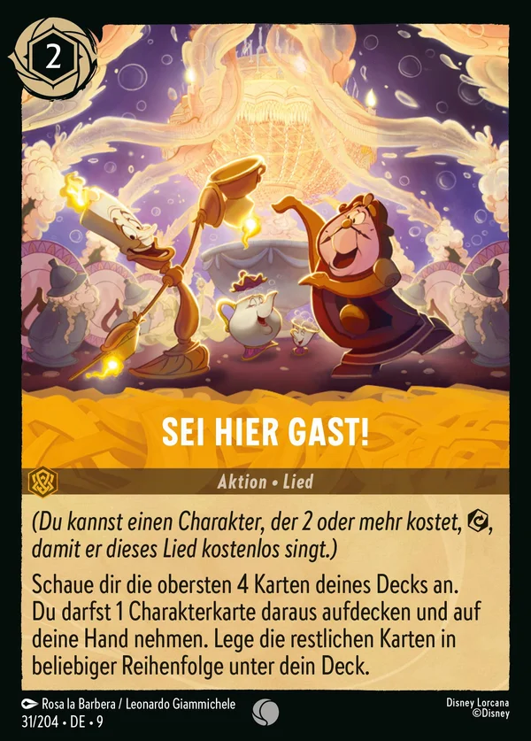 Sei hier Gast! — Disney Lorcana Aktion card from Fabled