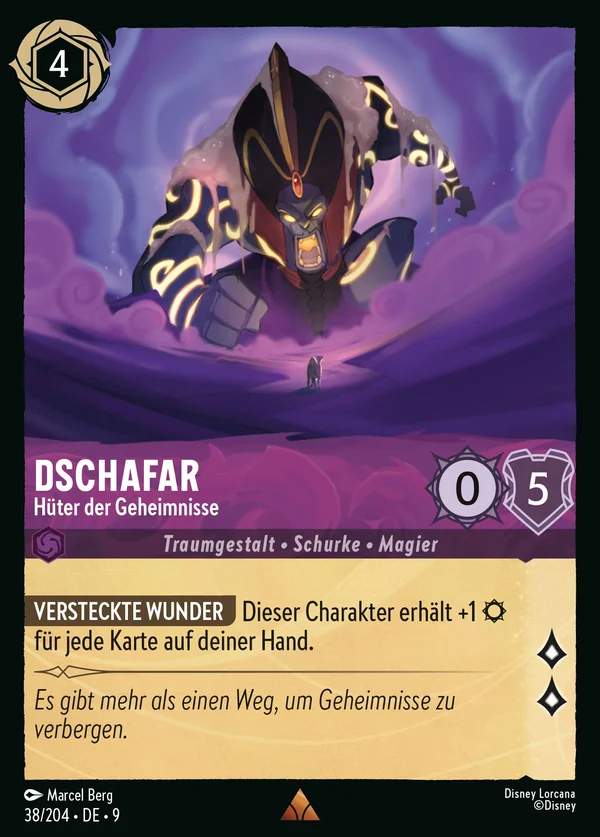 Dschafar - Hüter der Geheimnisse — Disney Lorcana Charakter card from Fabled