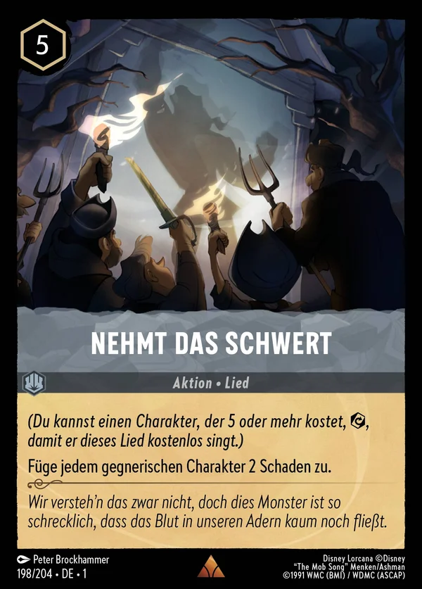 Nehmt das Schwert — Disney Lorcana Aktion card from The First Chapter