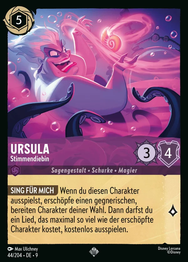 Ursula - Stimmendiebin — Disney Lorcana Charakter card from Fabled