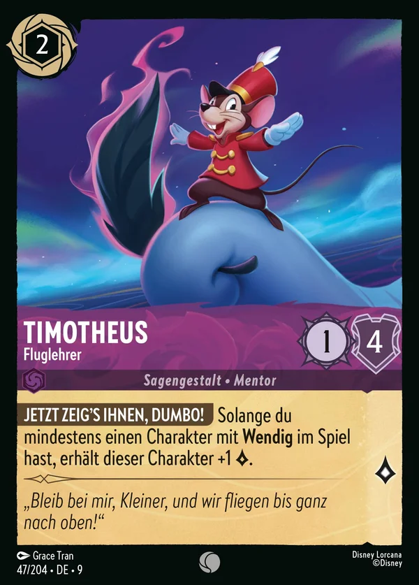 Timotheus - Fluglehrer — Disney Lorcana Charakter card from Fabled