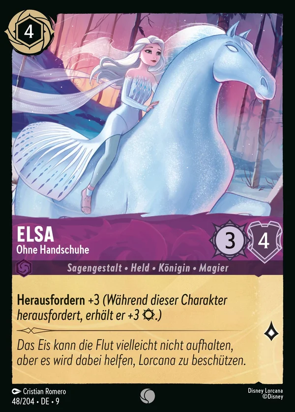 Elsa - Ohne Handschuhe — Disney Lorcana Charakter card from Fabled