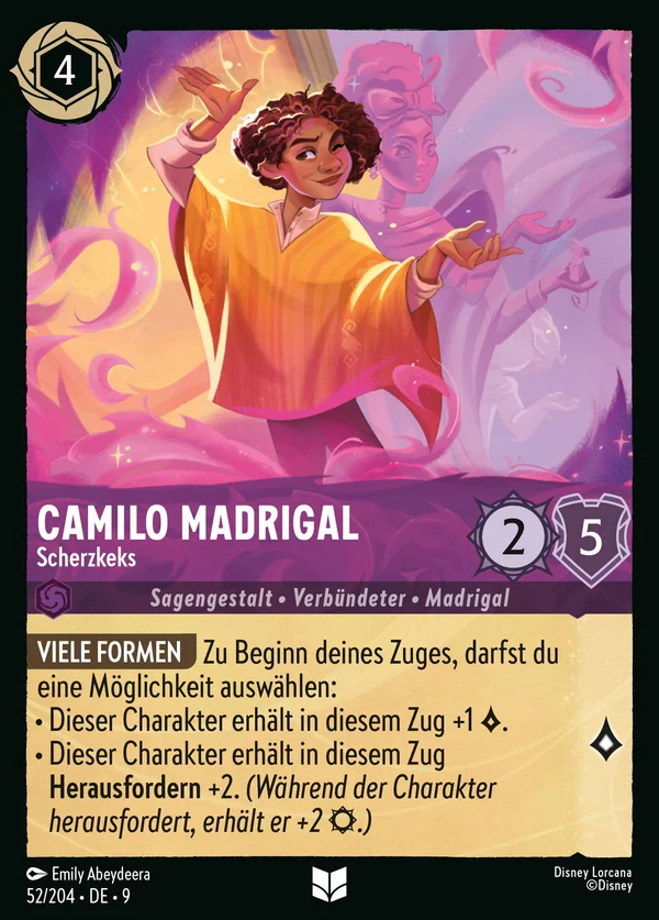 Camilo Madrigal - Scherzkeks — Disney Lorcana Charakter card from Fabled