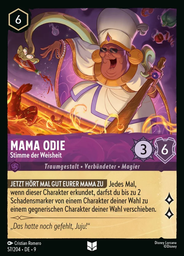 Mama Odie - Stimme der Weisheit — Disney Lorcana Charakter card from Fabled