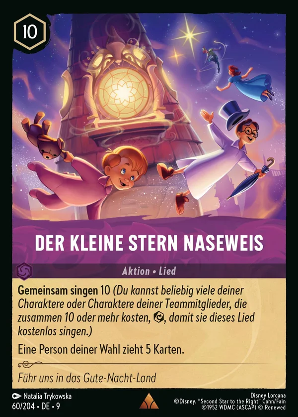 Der Kleine Stern Naseweis — Disney Lorcana Aktion card from Fabled