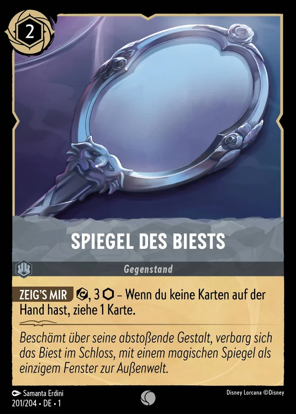 Spiegel des Biests — Disney Lorcana Gegenstand card from The First Chapter