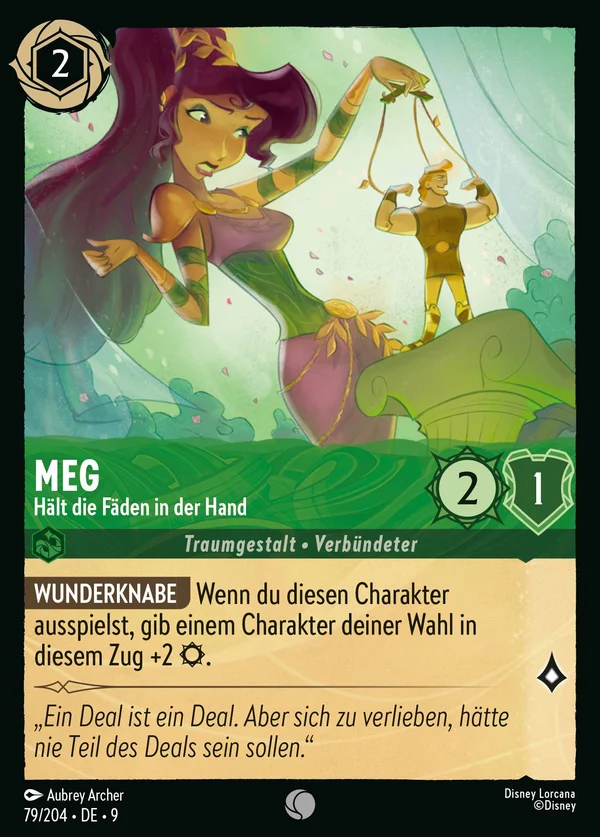 Meg - Hält die Fäden in der Hand — Disney Lorcana Charakter card from Fabled