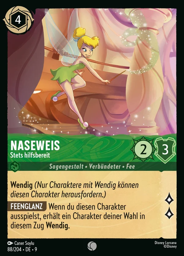 Naseweis - Stets hilfsbereit — Disney Lorcana Charakter card from Fabled