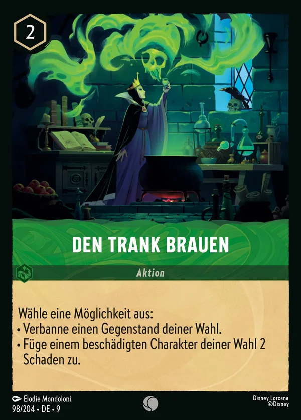 Den Trank brauen — Disney Lorcana Aktion card from Fabled