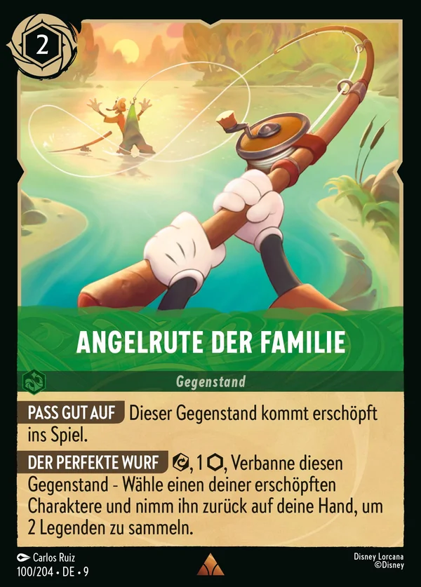 Angelrute der Familie — Disney Lorcana Gegenstand card from Fabled