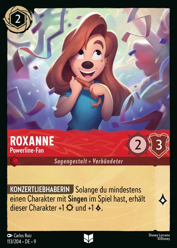 Roxanne - Powerline-Fan — Disney Lorcana Charakter card from Fabled