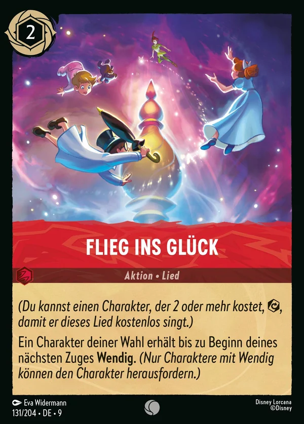 Flieg ins Glück — Disney Lorcana Aktion card from Fabled