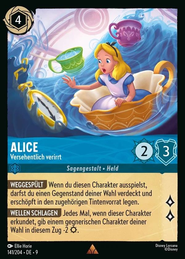 Alice - Versehentlich verirrt — Disney Lorcana Charakter card from Fabled