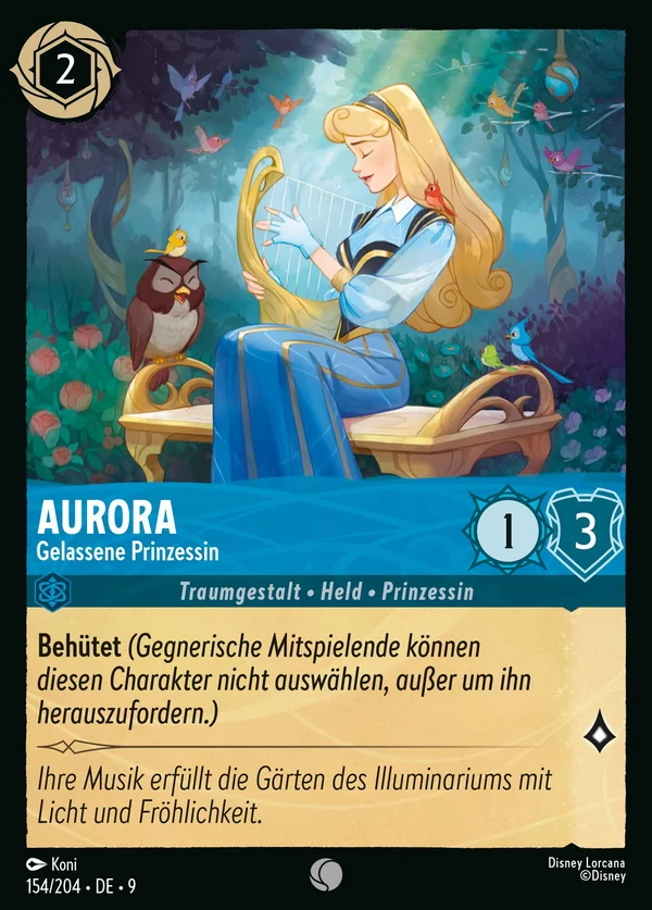 Aurora - Gelassene Prinzessin — Disney Lorcana Charakter card from Fabled