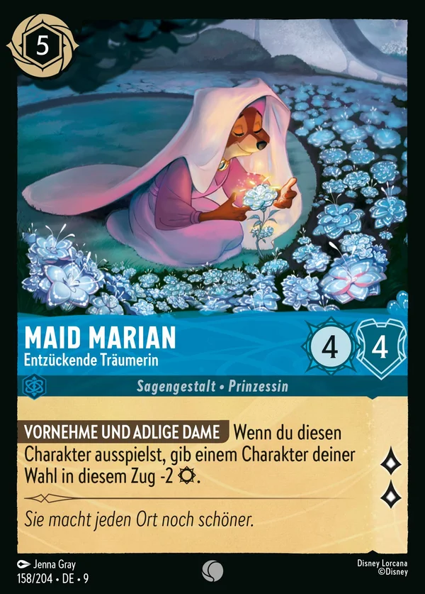 Maid Marian - Entzückende Träumerin — Disney Lorcana Charakter card from Fabled