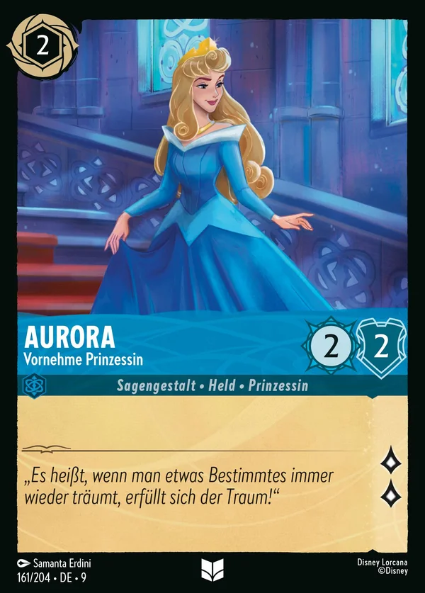 Aurora - Vornehme Prinzessin — Disney Lorcana Charakter card from Fabled