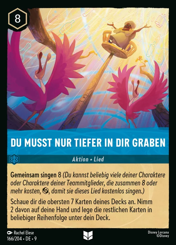 Du musst nur tiefer in dir graben — Disney Lorcana Aktion card from Fabled