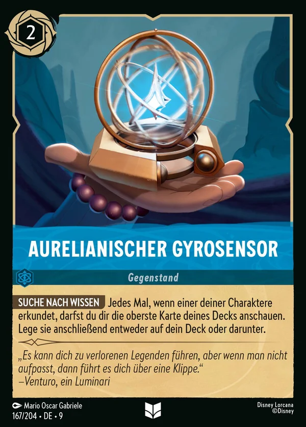 Aurelianischer Gyrosensor — Disney Lorcana Gegenstand card from Fabled