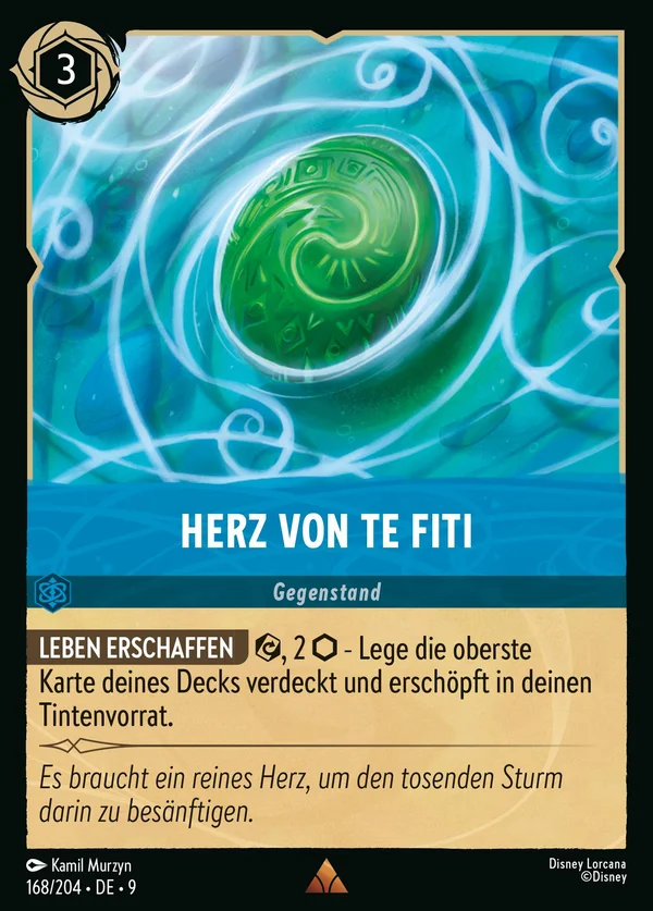Herz von Te Fiti — Disney Lorcana Gegenstand card from Fabled