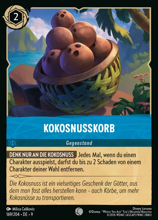 Kokosnusskorb — Disney Lorcana Gegenstand card from Fabled