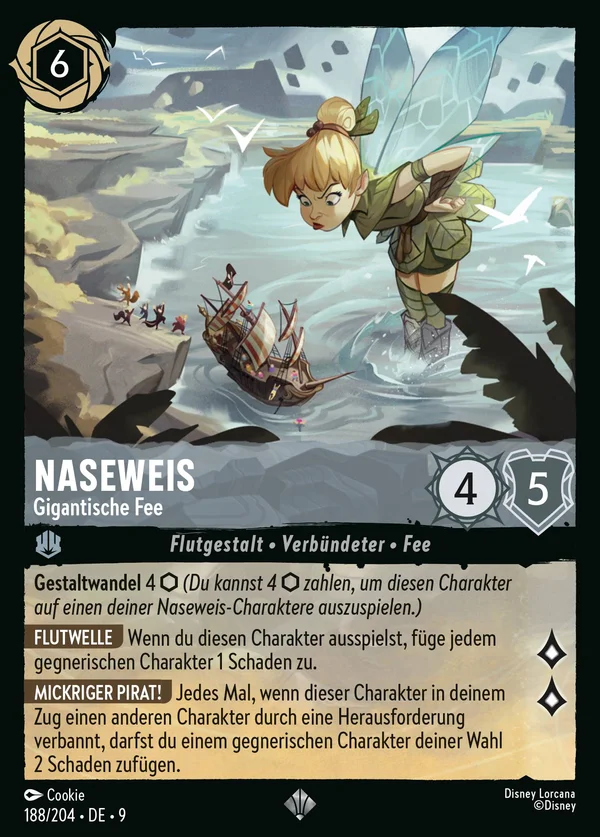 Naseweis - Gigantische Fee — Disney Lorcana Charakter card from Fabled