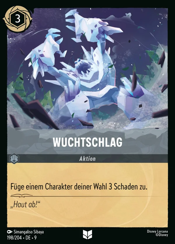 Wuchtschlag — Disney Lorcana Aktion card from Fabled