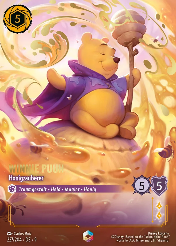 Winnie Puuh - Honigzauberer — Disney Lorcana Charakter card from Fabled