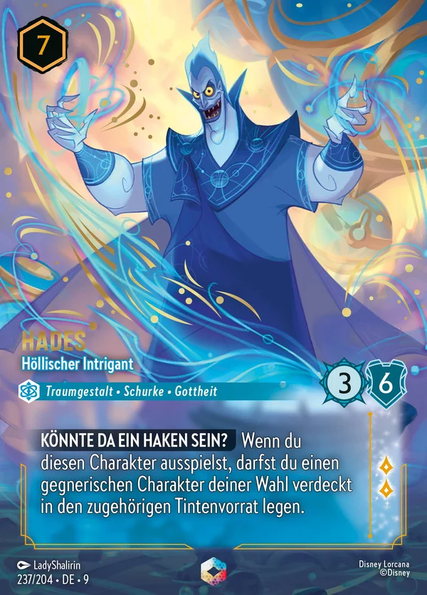 Hades - Höllischer Intrigant — Disney Lorcana Charakter card from Fabled