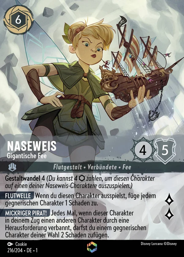 Naseweis - Gigantische Fee — Disney Lorcana Charakter card from The First Chapter