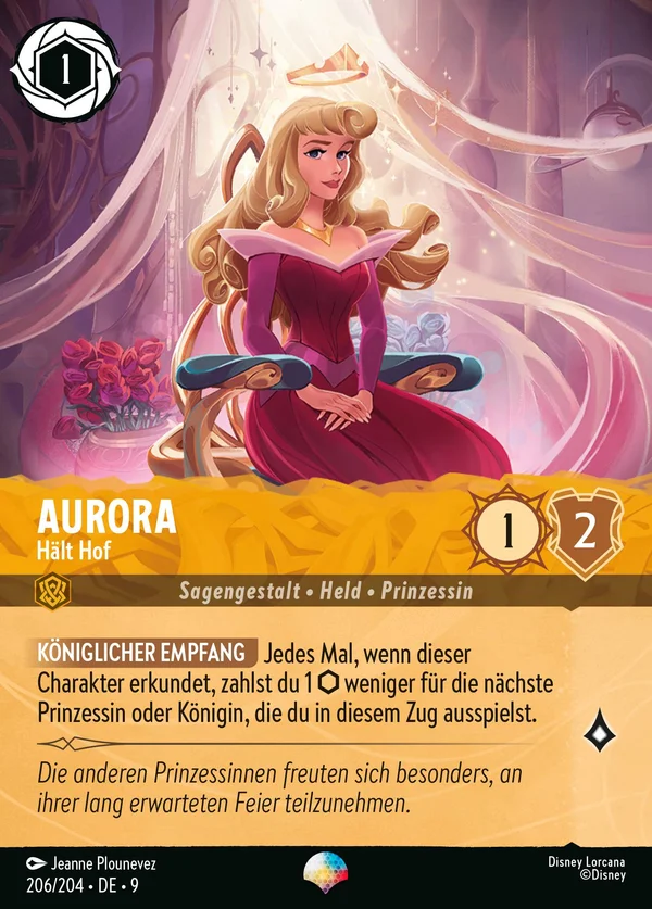 Aurora - Hält Hof — Disney Lorcana Charakter card from Fabled