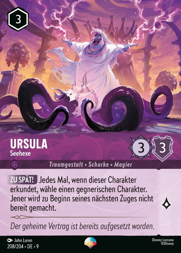 Ursula - Seehexe — Disney Lorcana Charakter card from Fabled