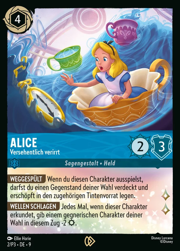 Alice - Versehentlich verirrt — Disney Lorcana Charakter card from Fabled