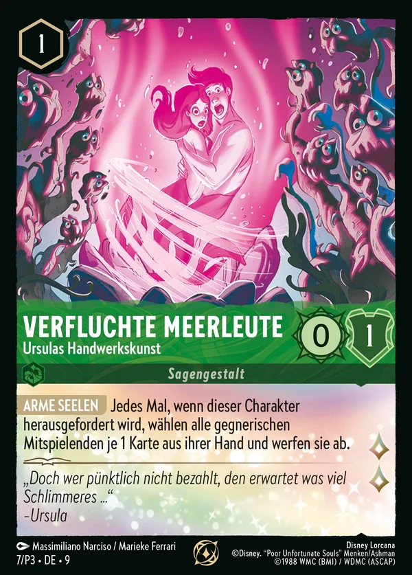 Verfluchte Meerleute - Ursulas Handwerkskunst — Disney Lorcana Charakter card from Fabled