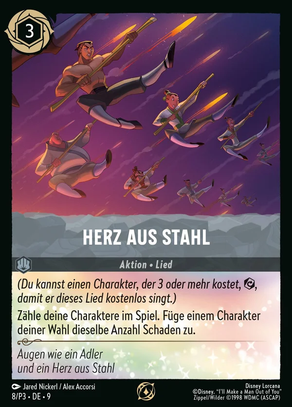Herz aus Stahl — Disney Lorcana Aktion card from Fabled