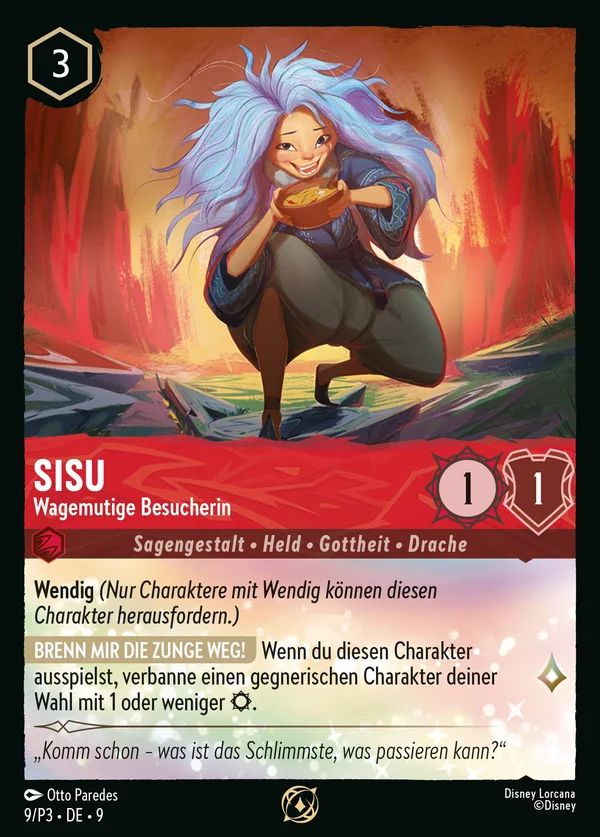 Sisu - Wagemutige Besucherin — Disney Lorcana Charakter card from Fabled