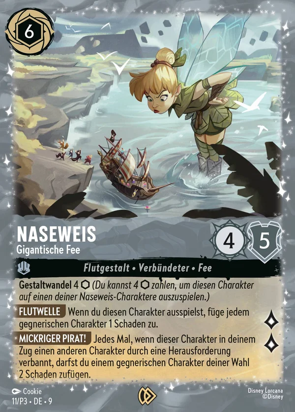 Naseweis - Gigantische Fee — Disney Lorcana Charakter card from Fabled