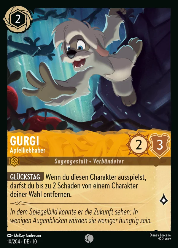 Gurgi - Apfelliebhaber — Disney Lorcana Charakter card from Whispers in the Well