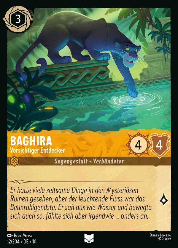 Baghira - Vorsichtiger Entdecker — Disney Lorcana Charakter card from Whispers in the Well
