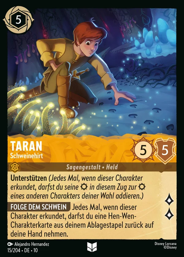 Taran - Schweinehirt — Disney Lorcana Charakter card from Whispers in the Well