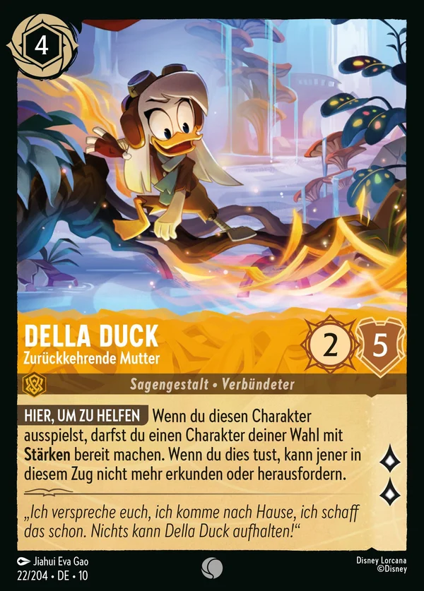 Della Duck - Zurückkehrende Mutter — Disney Lorcana Charakter card from Whispers in the Well