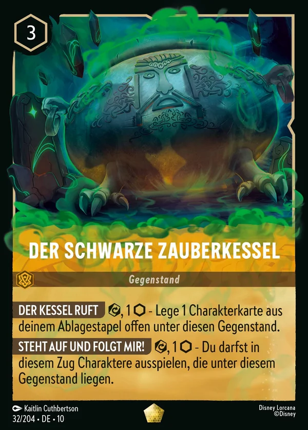 Der schwarze Zauberkessel — Disney Lorcana Gegenstand card from Whispers in the Well