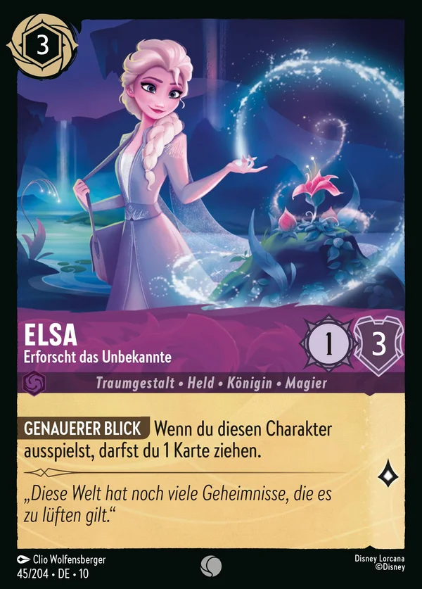 Elsa - Erforscht das Unbekannte — Disney Lorcana Charakter card from Whispers in the Well