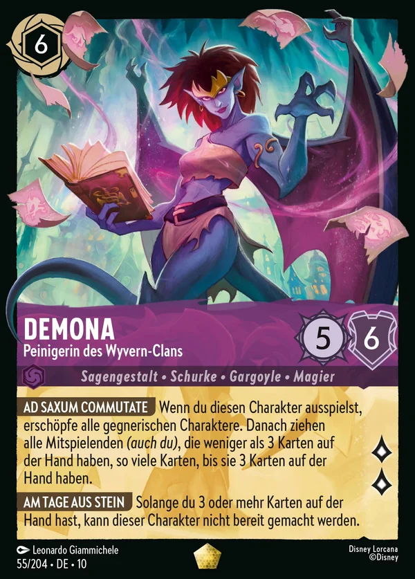 Demona - Peinigerin des Wyvern-Clans — Disney Lorcana Charakter card from Whispers in the Well
